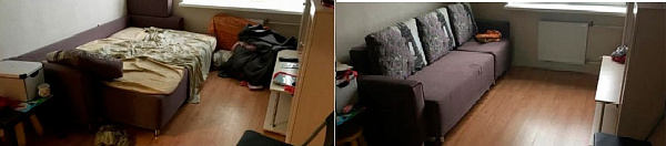 Уборка в однокомнатной квартире, мойка окон